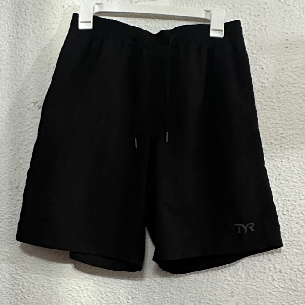 TYR Men's Athletic Black Shorts